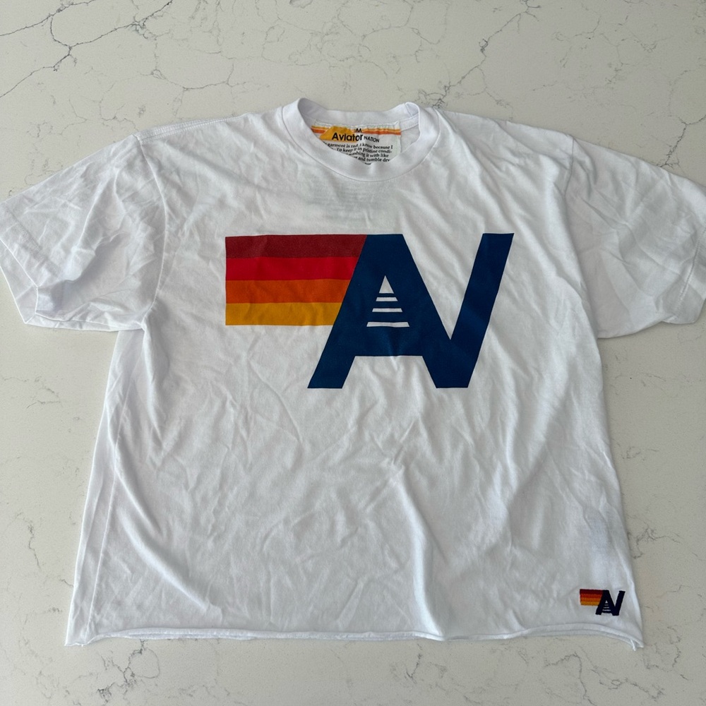 Like New - Aviator Nation Signature Boyfriend Tee